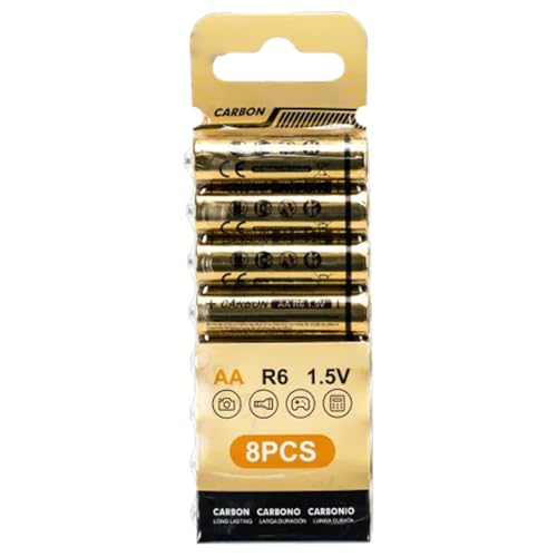 Batterie R6 (AA) Carbon-Zink 1,5 V – Packung mit 8 Stück, ideal für elektronische Geräte wie Fernbedienung und Spielzeug. Batterie R6 (AA) Carbon-Zink 1,5 V – Packung mit 8 Stück, ideal für elektronische Geräte wie Fernbedienung und Spielzeug. von Buosha