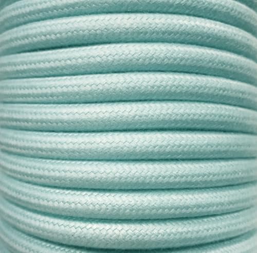 15 m langes Textilkabel, Mint, glatt von WatioWave