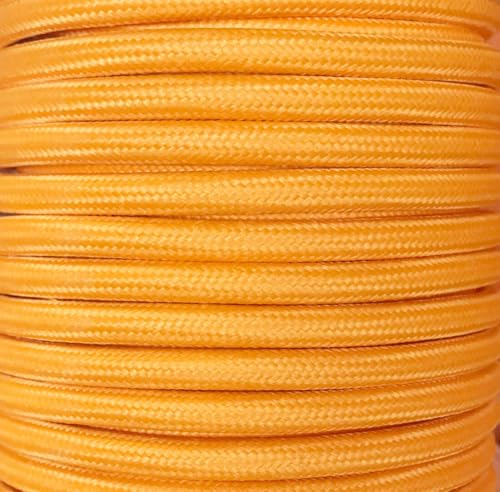 15 m langes Textilkabel, glatt, Orange von WatioWave