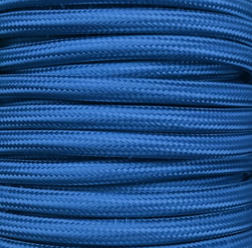 25 m Textilkabel, glatt, blau klein matt von WatioWave