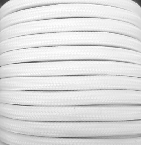 25 m Textilkabel, glatt, weiß, matt von WatioWave