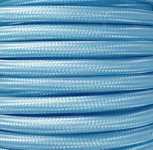 25 m langes Textilkabel, glatt, blau matt von WatioWave