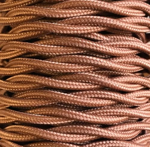 5 m geflochtenes Textilkabel, Braun von WatioWave