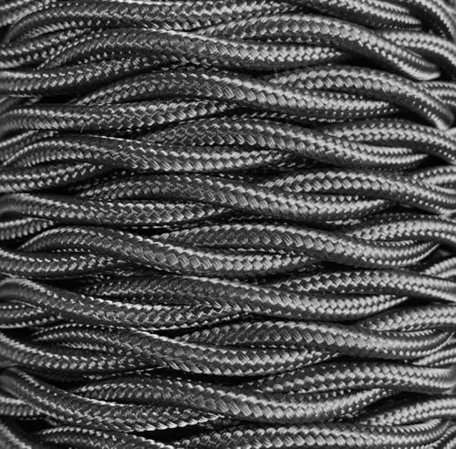 5 m geflochtenes Textilkabel, Graphit von WatioWave