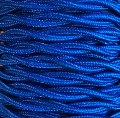 5 m geflochtenes Textilkabel, blau von WatioWave