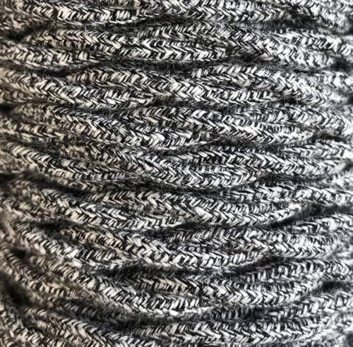 5 m geflochtenes Textilkabel Mix Carbon von WatioWave