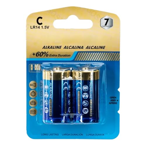 LR14C 1,5V Alkaline Batterie Perfekt für Ihre Geräte 2er Pack sorgt für konstante Energie Leistung und Haltbarkeit bei jedem Gebrauch Ideal für Ihre Bedürfnisse! von WatioWave