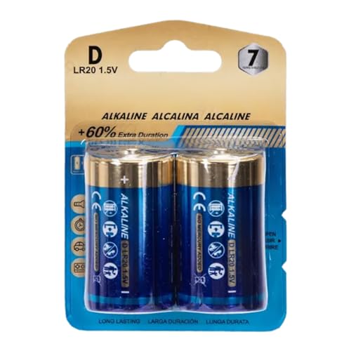 LR20D 1,5 V Alkaline-Batterie, 2 Stück, perfekt für Spielzeug, Taschenlampen und andere Geräte. Halten Sie Ihre Gadgets leistungsstark und langlebig. Gehen Sie Nicht ohne Strom! LR20D 1,5 V Alkaline-Batterie, 2 Stück, perfekt für Spielzeug, Taschenlampen und andere Geräte. Halten Sie Ihre Gadgets leistungsstark und langlebig. Gehen Sie Nicht ohne Strom! von WatioWave