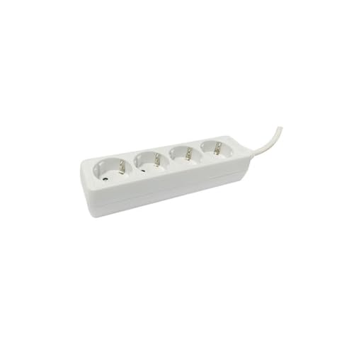 Mehrfachsteckdose mit 4 Steckdosen mit 1,5 m Kabel, ideal zum Anschluss mehrerer elektrischer Geräte. von WatioWave