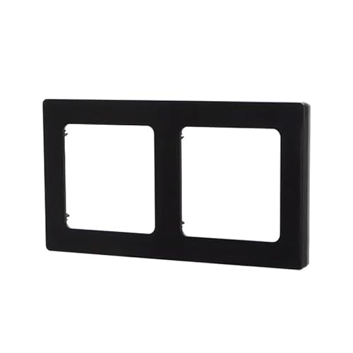 Schwarze quadratische 2-Wege-Wandplatte von WatioWave