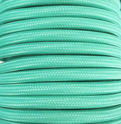 Textilkabel, glatt, Mint, matt, 25 m von WatioWave
