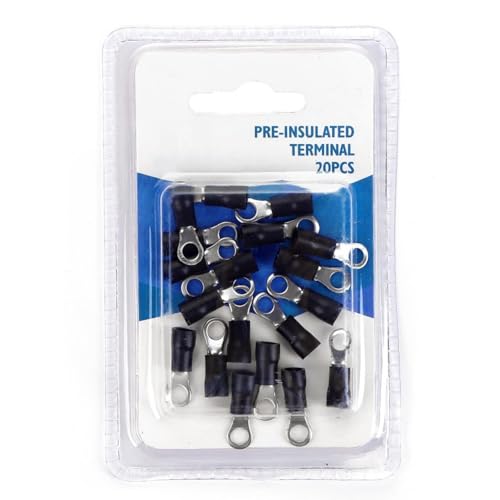 Vorisolierte RV3.5-5 schwarze Klemme, ideal für sichere elektrische Verbindungen. Lieferung in einer Blisterpackung mit 15 Stück, perfekt für private und professionelle Projekte. Vorisolierte RV3.5-5 schwarze Klemme, ideal für sichere elektrische Verbindungen. Lieferung in einer Blisterpackung mit 15 Stück, perfekt für private und professionelle Projekte. von WatioWave