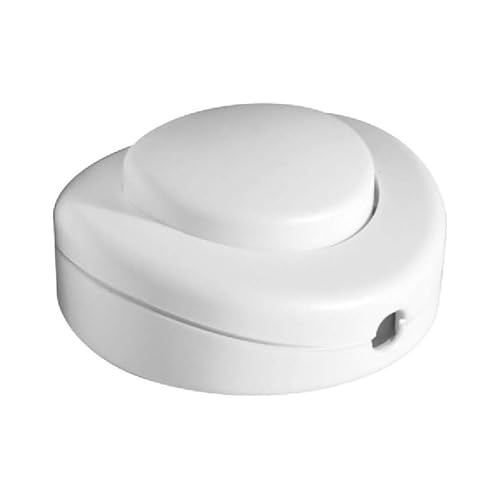 Weißer Fußschalter H038090, ideal zum bequemen Ein- und Ausschalten von Lichtern. Elegantes und funktionales Design, perfekt für jede Umgebung. Bringen Sie Komfort und Stil in Ihren Raum. Weißer Fußschalter H038090, ideal zum bequemen Ein- und Ausschalten von Lichtern. Elegantes und funktionales Design, perfekt für jede Umgebung. Bringen Sie Komfort und Stil in Ihren Raum. von WatioWave
