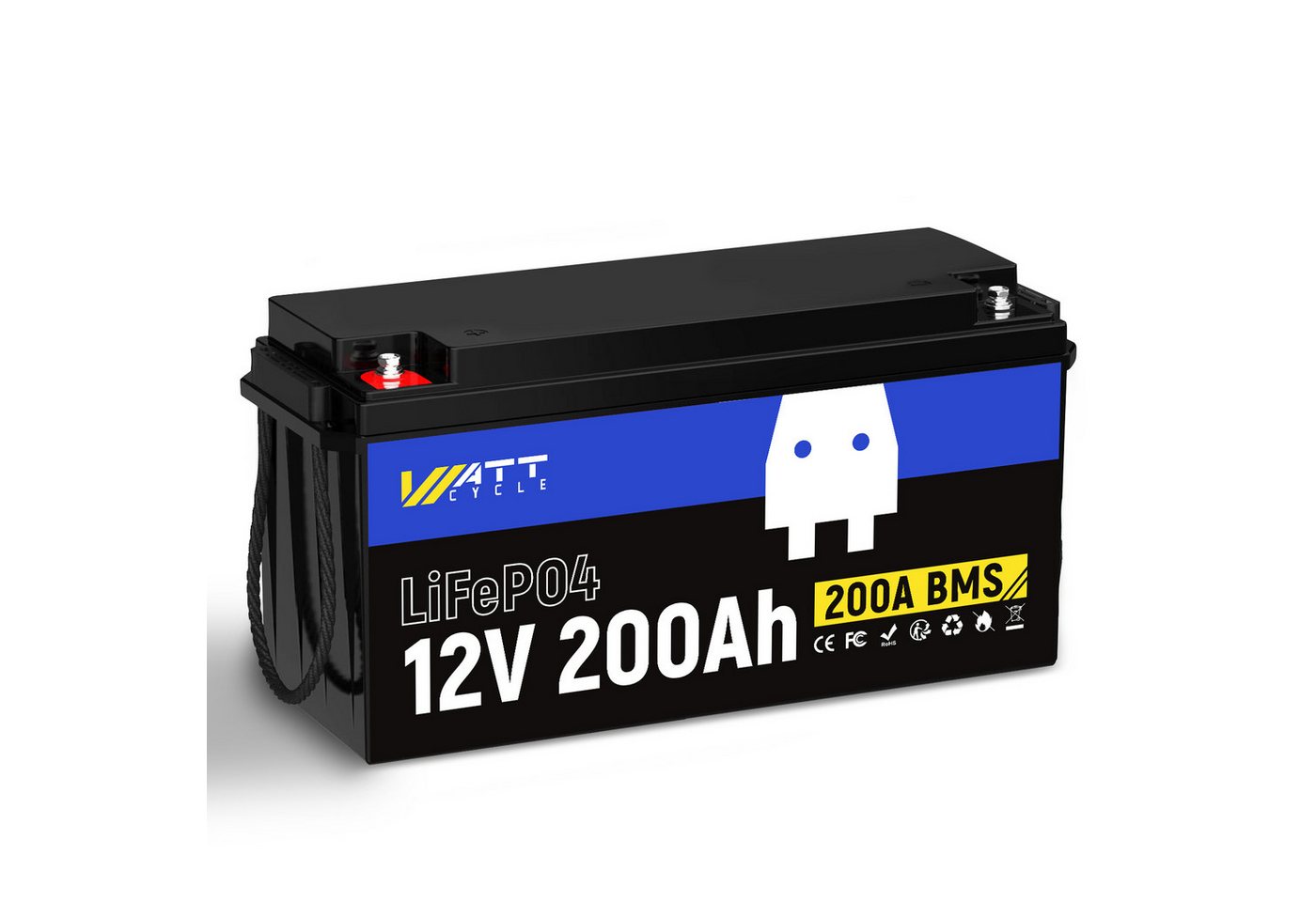 WattCycle WattCycle 12V 200Ah LiFePO4-Ladestation, LiFePO4-Akku der EVA-Klasse Akku-Set 200000 mAh, Geeignet für Automobile, Gartenarbeit,Schifffahrt,Trolling, Wohnmobile WattCycle WattCycle 12V 200Ah LiFePO4-Ladestation, LiFePO4-Akku der EVA-Klasse Akku-Set 200000 mAh, Geeignet für Automobile, Gartenarbeit,Schifffahrt,Trolling, Wohnmobile von WattCycle