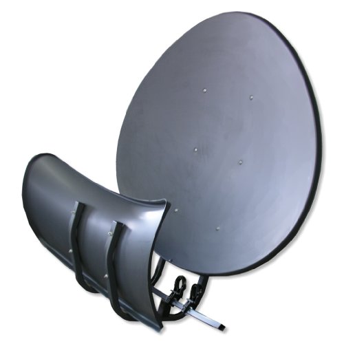 Satspiegel Toroidal (Wavefrontier) T55 P - anthrazit - Multifocus Antenne - inkl. 5 Stück LNB Halter von Wavefrontier