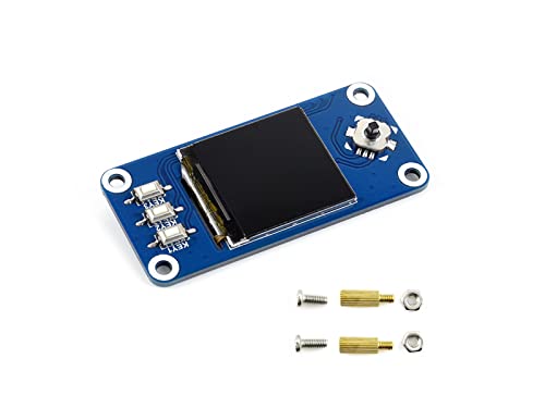 1.3 Zoll LCD Display HAT für Raspberry Pi 4B/3B+/3B/2B/Zero W/Zero WH, 240x240 Pixel IPS Bildschirm RGB 65K Farbdisplay mit Integriertem Controller, SPI Schnittstelle, mit 1xJoystick, 3xDrucktasten von Waveshare