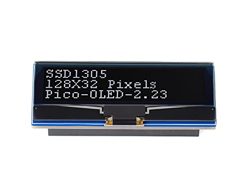 2,23 Zoll OLED Display für Raspberry Pi Pico, 128×32 Bildschirm, 2.23" OLED Display I2C/SPI, SSD1305 Treiber, Kompatibel mit Raspberry Pi Pico Header, Unterstützt Platinen der Raspberry Pi Pico Serie 2,23 Zoll OLED Display für Raspberry Pi Pico, 128×32 Bildschirm, 2.23" OLED Display I2C/SPI, SSD1305 Treiber, Kompatibel mit Raspberry Pi Pico Header, Unterstützt Platinen der Raspberry Pi Pico Serie von Waveshare