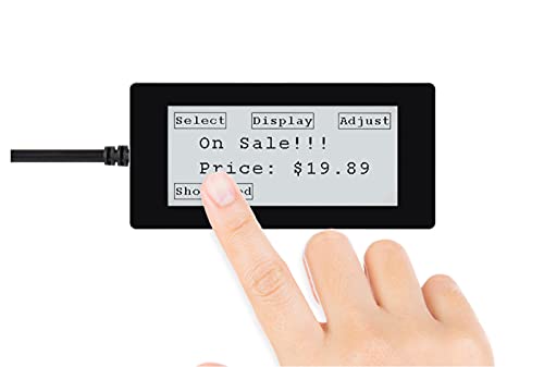 2.9 Zoll e-Paper Touch Display für Raspberry Pi Pico 296×128 E-Ink Touchscreen Anzeigemodul Zweifarbig Schwarz/Weiß 3.3V Unterstützung 5-Punkte-Touch SPI / I2C-Schnittstelle Teilaktualisierung von Waveshare