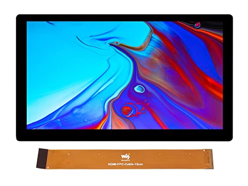 7 Zoll QLED Quantum Dot Display 1024x600 Integriertes Touch Display Thin&Light Bildschirm Unterstützt Raspberry Pi/Jetson Nano/Windows PC (Nicht Enthalten Entwicklungsadapter) von Waveshare