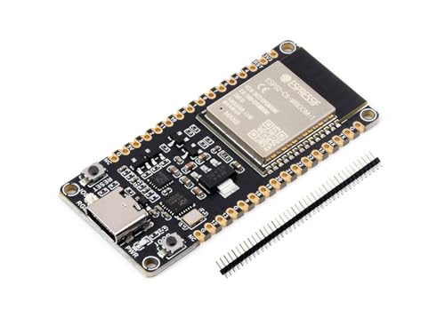 ESP32-C6 RISC-V Mikrocontroller Entwicklungsboard Integriertes WiFi 6, BLE 5 und IEEE 802.15.4 (Zigbee 3.0&Thread), übernimmt ESP32-C6-WROOM-1-N8 Modul, Unterstützt USB und UART Entwicklung von Waveshare