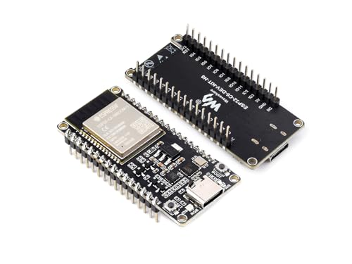 ESP32-C6 RISC-V Mikrocontroller WiFi 6 Entwicklungsboard, ESP32-C6-WROOM-1-N8 Modul, 160MHz Single-Core Prozessor, Unterstützt USB und UART Entwicklung (mit Pinheader) von Waveshare