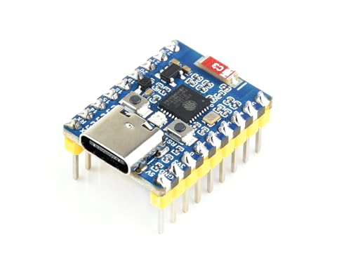 ESP32 C6 Zero WiFi 6 Entwicklungsboard Basierend auf ESP32-C6FH4 Doppelprozessoren, bis zu 160MHz Betriebsfrequenz, Integriert 2.4GHz Wi-Fi 6 (802.11 ax/b/g/n) & Bluetooth 5, mit Pinheader von Waveshare