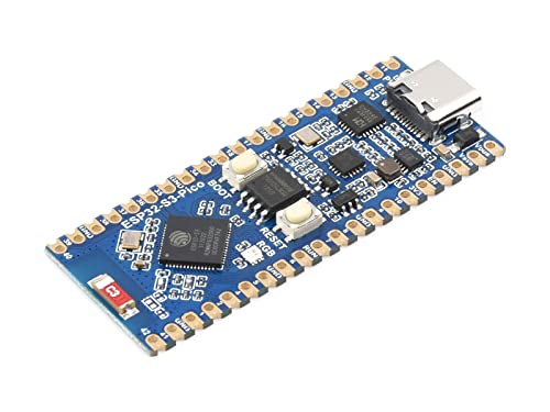 ESP32-S3 Entwicklungsboard 2.4GHz Wi-Fi + Bluetooth LE Dual-Mode Unterstützung, ESP32-S3 Mikrocontroller Dual-core Prozessor, Unterstützung ESP-IDF, Arduino, MicroPython, etc von Waveshare