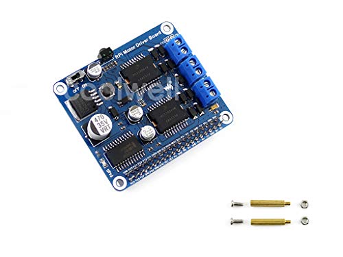Fits Raspberry Pi Motor Driver Expansion Module Board DC Motor Stepper Motor Driver with Freescale H-Bridge Driver MC33886 for DIY Mobile Robot Remote Control Based on Rasp-Berry Pi Fits Raspberry Pi Motor Driver Expansion Module Board DC Motor Stepper Motor Driver with Freescale H-Bridge Driver MC33886 for DIY Mobile Robot Remote Control Based on Rasp-Berry Pi von Waveshare