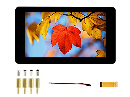 IBest 7inch DSI LCD 800×480 Resolution Capacitive Touch Display Screen for Raspberry Pi 4B/3B+/3A+/3B/2B/B+/A+ Compute Module 3+ Compute Module 3/4 von Waveshare