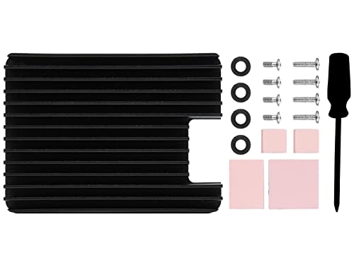 Kühlkörper B aus Aluminiumlegierung, kompatibel mit Raspberry Pi Rechenmodul 4 CM4 Motherboard CM4 Basisplatte, mit Antenneneinkerbung von Waveshare