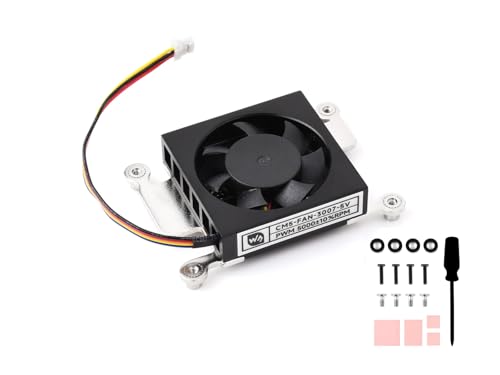 Lüfter für Raspberry Pi Compute Module 5 CM5 Kühler Ventilator Kühlkörper, 5V Stromversorgung, 5000±10% RPM, mit Thermobändern Lüfter für Raspberry Pi Compute Module 5 CM5 Kühler Ventilator Kühlkörper, 5V Stromversorgung, 5000±10% RPM, mit Thermobändern von Waveshare