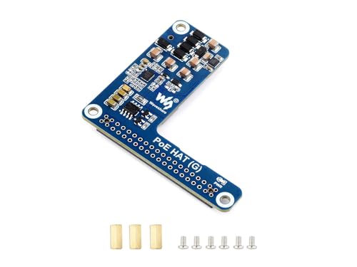 Power Over Ethernet POE HAT für Raspberry Pi 5, IEEE 802.3af/at Konformer PoE HAT für Pi 5, 5V 5A Ausgang, Kompatibel mit Raspberry Pi 5 Offizielles Gehäuse Power Over Ethernet POE HAT für Raspberry Pi 5, IEEE 802.3af/at Konformer PoE HAT für Pi 5, 5V 5A Ausgang, Kompatibel mit Raspberry Pi 5 Offizielles Gehäuse von Waveshare