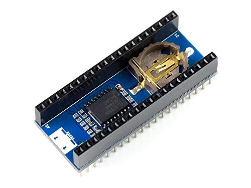 Präzisions RTC Modul für Raspberry Pi Pico Mini-Board, Incorporates Hochpräzisen Real Time Clock RTC Chip DS3231, Verwendet I2C-Bus für Kommunikation, mit Weiblichem Pin-Header Stapelbares Design von Waveshare