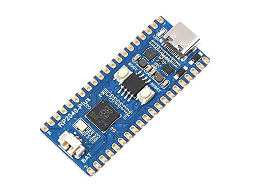 RP2040-Plus Pico-Like MCU Board Basierend auf Raspberry Pi RP2040 Mikrocontroller, Dual-Core Arm Prozessor, Onboard 16MB Flash, USB-C Anschluss (with Pre-soldered Header) von Waveshare