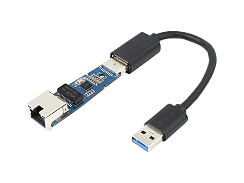 USB 3.2 Gen 1 zu Gigabit Ethernet Konverter, 10/100/1000 Mbps Gigabit Netzwerkadapter Kompatibel mit Raspberry Pi CM4, Jetson Nano, PC, Win10/8.1/8/7/Mac/Linux/Android, Plug and Abspielen USB 3.2 Gen 1 zu Gigabit Ethernet Konverter, 10/100/1000 Mbps Gigabit Netzwerkadapter Kompatibel mit Raspberry Pi CM4, Jetson Nano, PC, Win10/8.1/8/7/Mac/Linux/Android, Plug and Abspielen von Waveshare