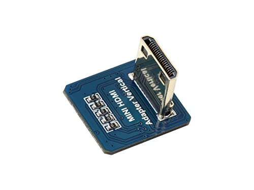 Vertikaler Mini HDMI Adapter, Vertikaler Mini HDMI Stecker, für DIY HDMI Kabel, 12×16×17.5mm von Waveshare