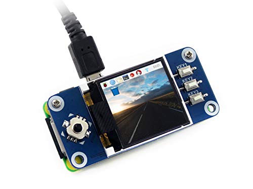 Waveshare 1.44inch LCD Display Hat for Raspberry Pi 128x128 Pixels with Embedded Controller Communicating Via SPI Interface von Waveshare