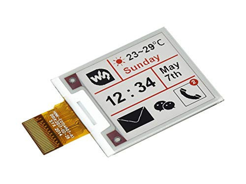 Waveshare 1.54inch E-Paper, 200x200 Resolution, Raw Display(Without PCB), Supports Red/Black/White 3-Color von Waveshare