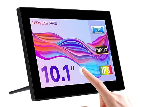Waveshare 10.1inch Control Panel, Conmpatible with Raspberry Pi/Jetson Nano Capacitive Touch Screen LCD (G) with 1920×1200 Resolution HDMI IPS Display Fully Laminated Screen Wide Viewing Angle von Waveshare