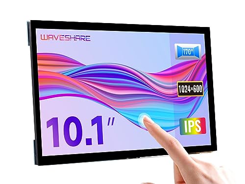 Waveshare 10.1inch Display Capacitive Touchscreen HDMI LCD (E) 1024×600 Resolution IPS Panel Fully Laminated Monitor Support Raspberry Pi/PC/Jetson Nano/Game Console(Display and Sound Only) von Waveshare