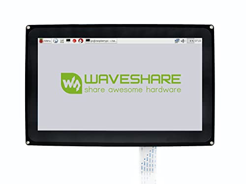 Waveshare 10.1inch HDMI LCD, with Case, 1024×600 Resolution, Capacitive Touch Screen, Compatible with Raspberry Pi/Jetson Nano/PC Windows/Game Console von Waveshare