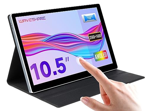 Waveshare 10.5inch Capacitive Touch AMOLED Compatible with Raspberry Pi/Jetson Nano/PC HDMI Port Display 2560X1600 2K Resolution von Waveshare
