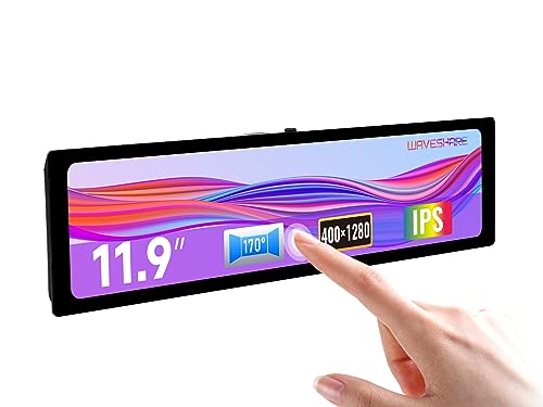 Waveshare 11.9inch IPS Capacitive Touch Control Panel Screen Compatible with Raspberry Pi 4B/3B+/3A+ 320×1480 Resolution DSI Interface LCD von Waveshare