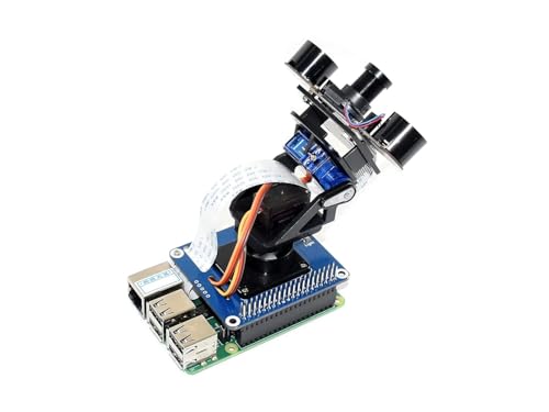 Waveshare 2-DOF Pan-Tilt Hat for Raspberry Pi Zero/Zero W/Zero WH/2B/3B/3B+ Onboard PCA9685 PWM Chip TSL25911FN 16-bit Ambient Light Sensor Make Pi Camera Move and Sense Light Intensity Via I2C von Waveshare