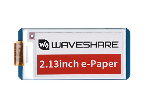 Waveshare 2.13 Inch e-Paper Display Hat(B) V4,212x104 Resolution Red Black White Three-Color E-Ink Screen Electronic Paper Module for Raspberry Pi/Jetson Nano/Arduino/STM32 with SPI Interface von Waveshare