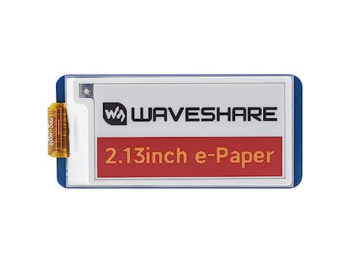 Waveshare 2.13inch E-Paper HAT (G) raw display, Compatible with Raspberry Pi, 250x122, Red/Yellow/Black/White,Low power,Applicable to Price Tags,Shelf Labels,Industrial Instruments von Waveshare