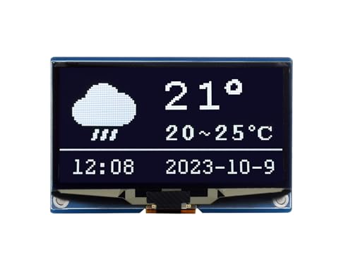 Waveshare 2.42inch OLED Display Module Panel 128×64 Resolution SPI / I2C Communication White Color Version Compatible with Raspberry Pi Jetson Nano von Waveshare