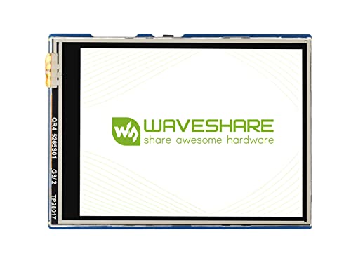 Waveshare 2.8inch Touch Display Module for Raspberry Pi Pico 262K Colors 320×240 Pixels Resistive Touch Controller XPT2046 ST7789 Driver Using SPI Bus… von Waveshare