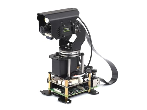 Waveshare 360° Omnidirectional High-Torque 2-Axis Expandable Pan-Tilt Camera Module, Compatible with Raspberry Pi 4B / 5, Driven by Serial Bus Servos, Based On General Driver Board for Robots von Waveshare