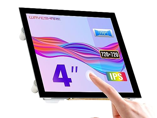 Waveshare 4inch HDMI Capacitive Touch IPS LCD Display (C) 720×720 Resolution Supports All Versions of Raspberry Pi Fully Laminated Screen von Waveshare